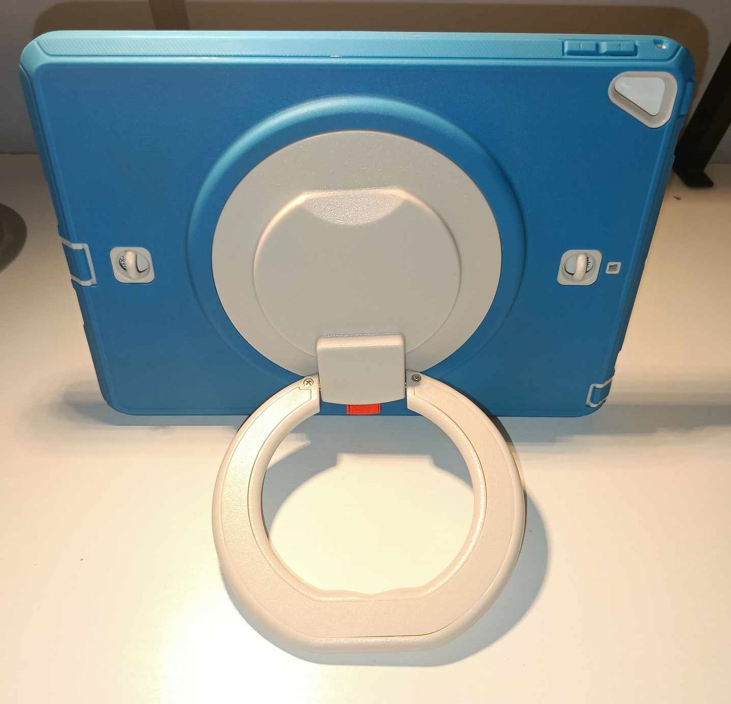 Etui do iPad 9.7" Pancerne z Obrotową Podstawką Niebieskie