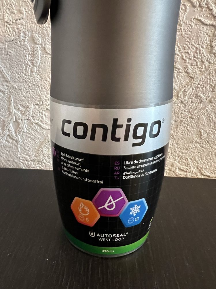 Термокружка Contigo West Loop, 470 ml, новая