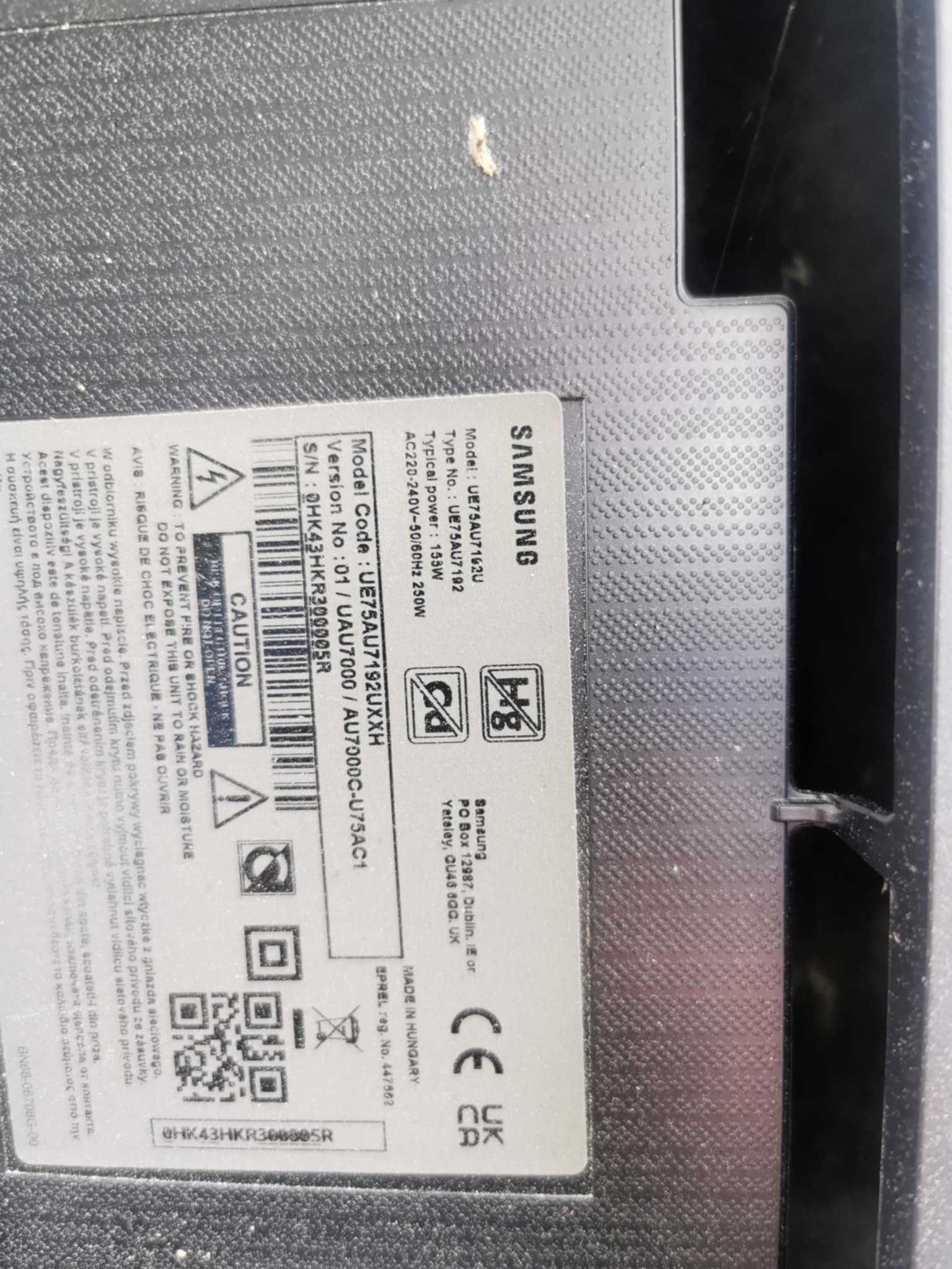 Sprzedam wszystkie moduły do TV SAMSUNG UE75AU7192U.