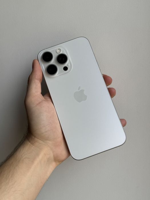 iPhone 15 Pro Max 1 Tb White Titanium Neverlock АКБ 86% Физ Сим Идеал
