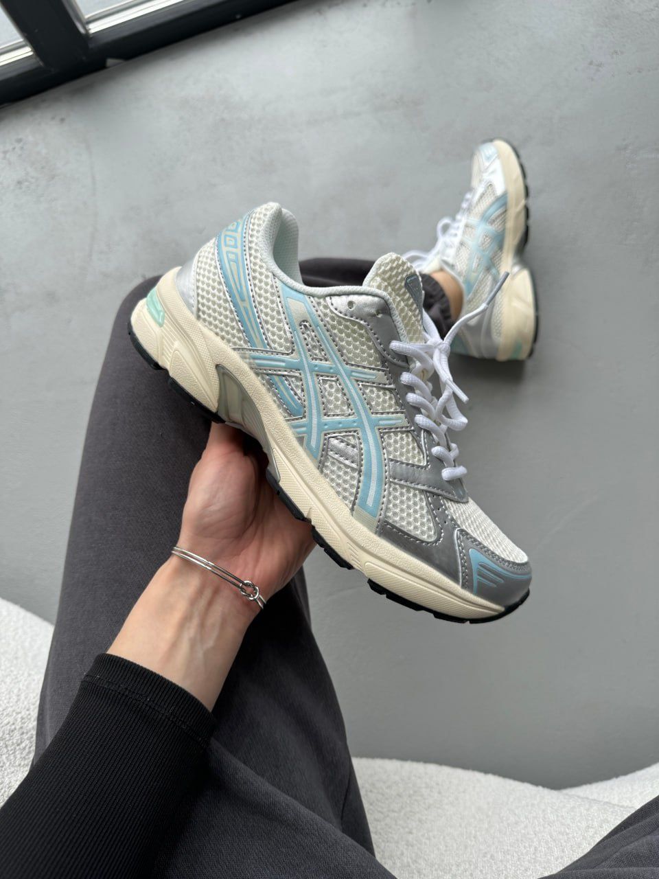 Топ ! Женские кроссовки Asics Gel - 1130 x KITH летние 36-41р сетка