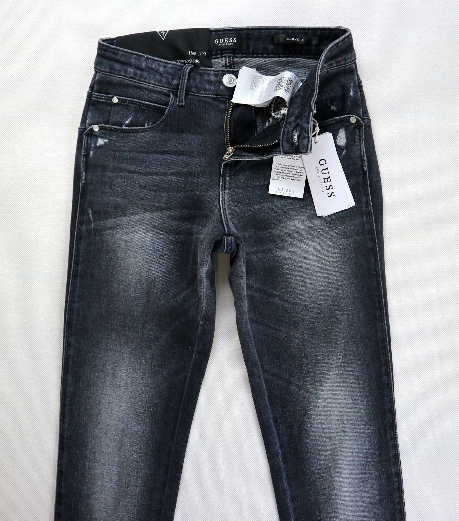 Guess Curve X spodnie jeansy W24 L30 pas 2 x 30/31 cm