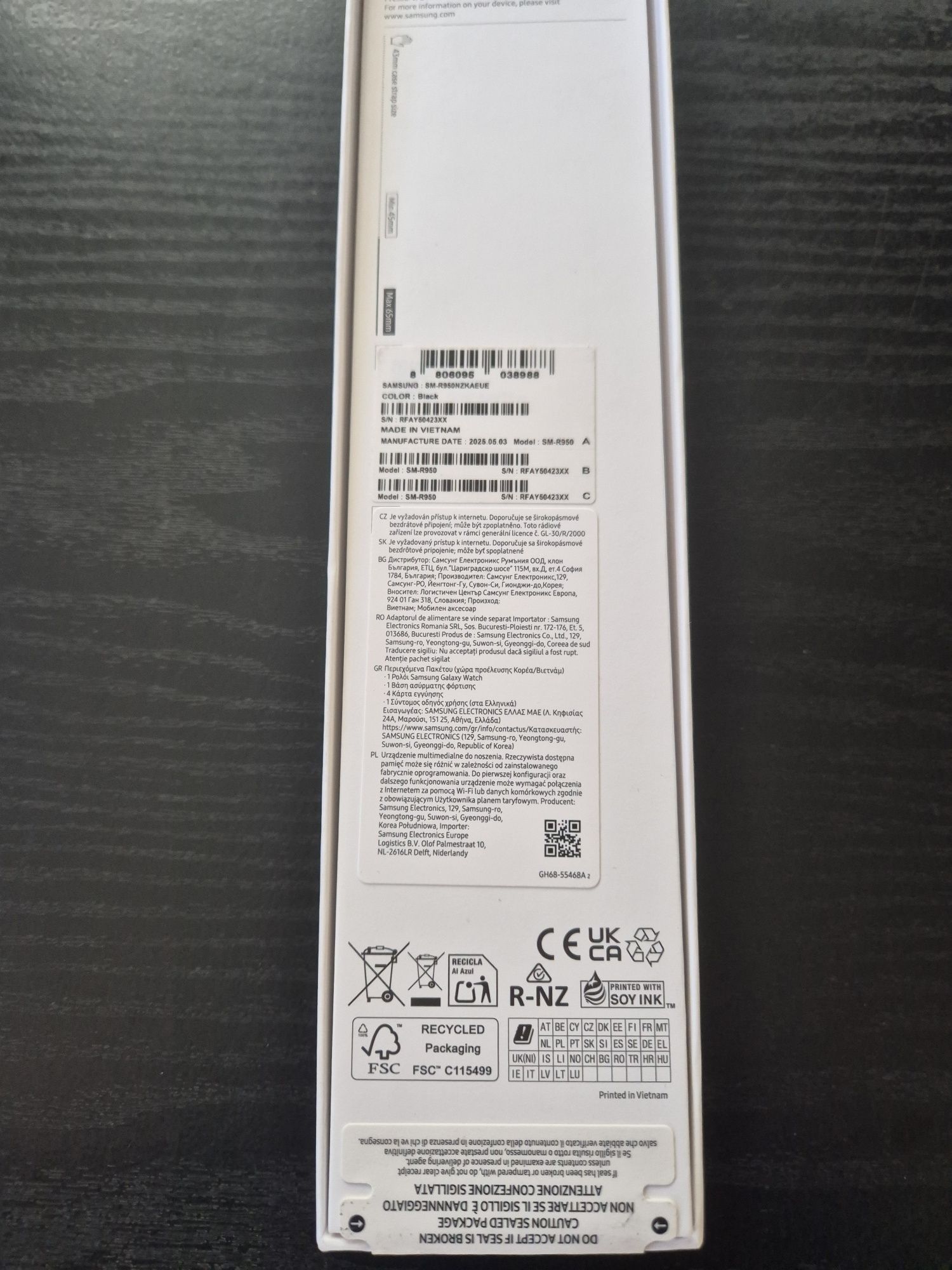 Zegarek Galaxy 6 Watch classic 43 mm nowy