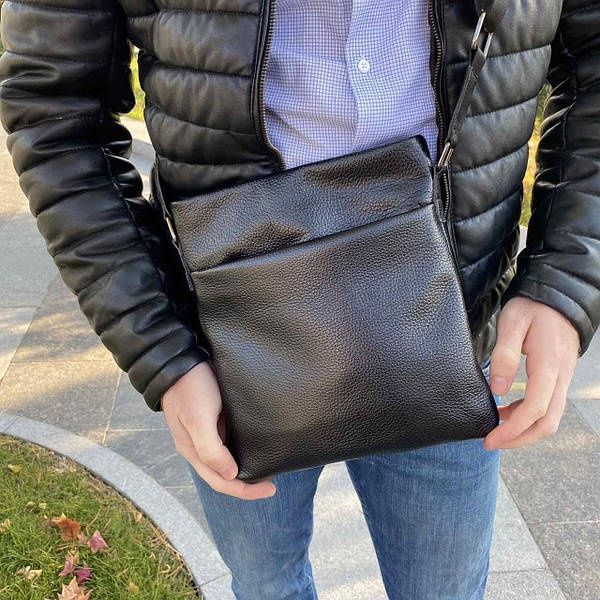 Мужская сумка чоловіча планшетка мессенджер натуральная кожа шкіряна