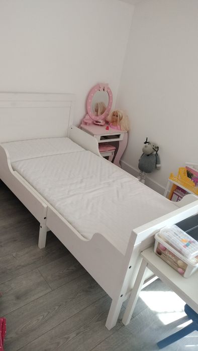 Cama extensível criança + colchão tripartido