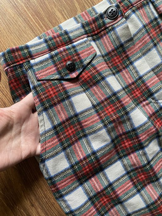 Юбка в клетку шерстяная