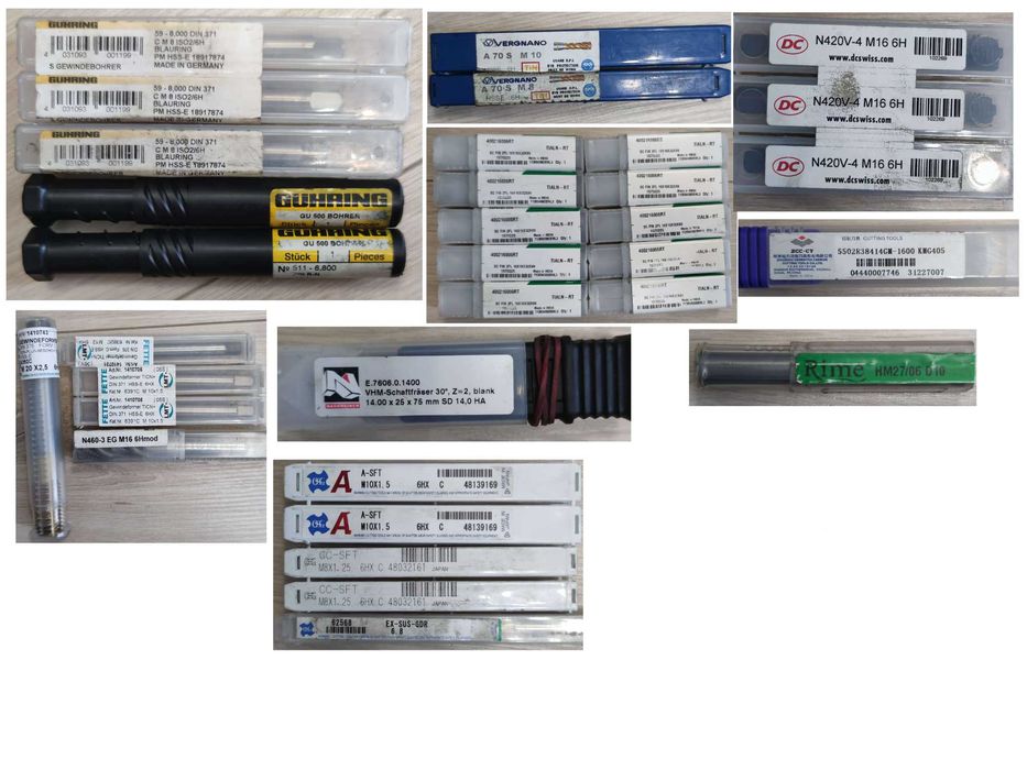 CNC - narzędzia - płytki,wietła i gwintowniki (Sandvik etc)