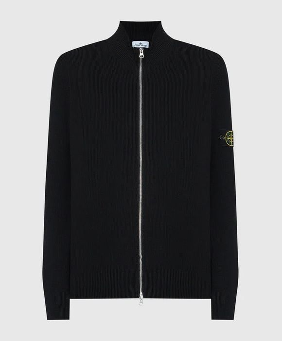 Кардиган Stone Island 8015526D8 Zip Cardigan Black Sweater L CP стон