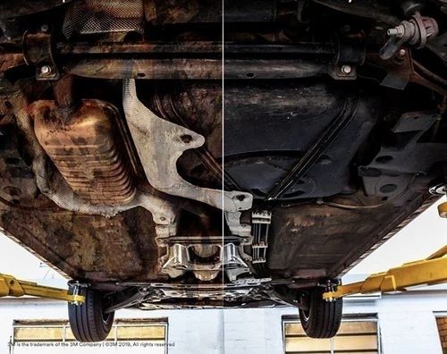 Konserwacja podwozia z piaskowaniem, Wymiana tłumików