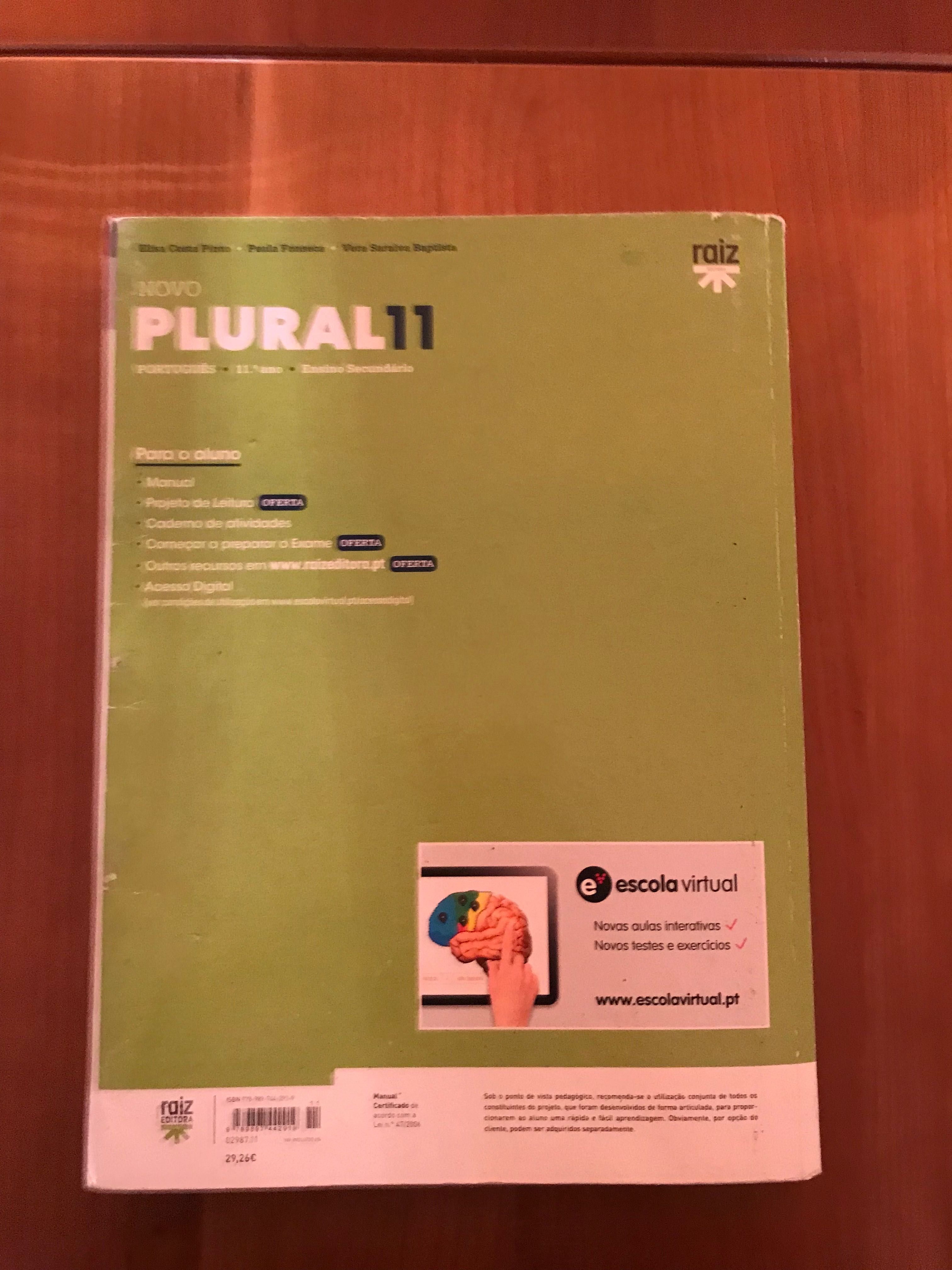 Novo Plural 11 - Português (manual + caderno atividades)