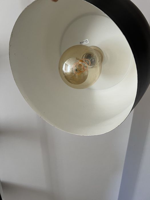 Candeeiro teto madeira e metal