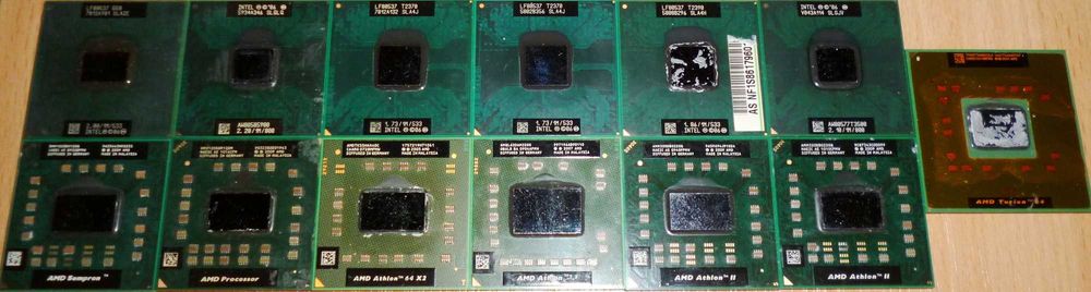 Лот б/у процессоров для компьютерной техники (цена за все вместе)