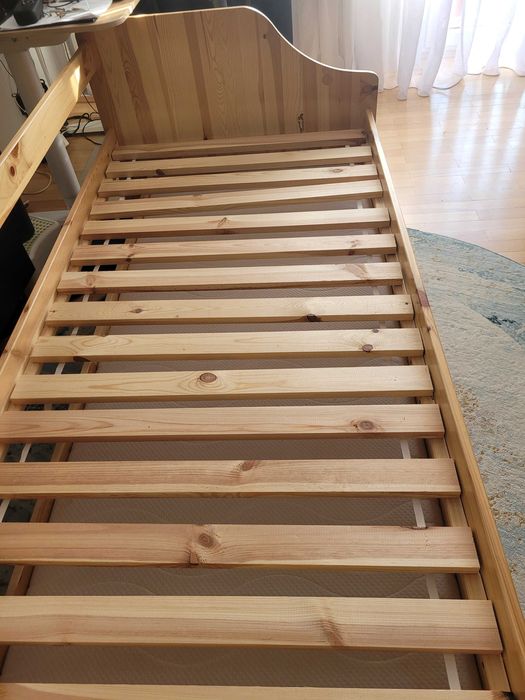 Łóżko podwójne 90x200 z wysuwanym dolnym spaniem 80x190