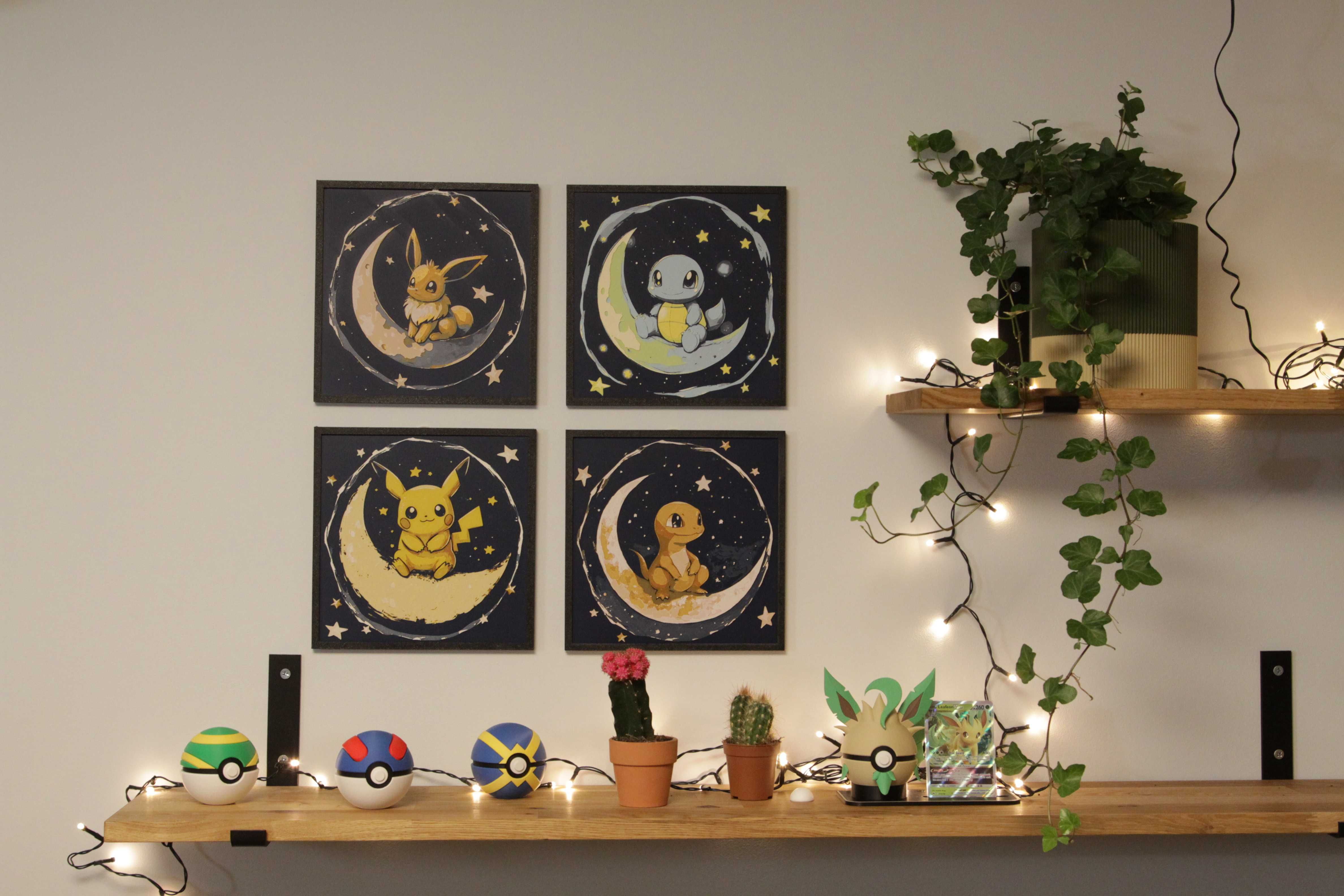 Hueforge Pokémon – Pikachu i Przyjaciele w 3D Dekoracja dla Fanów