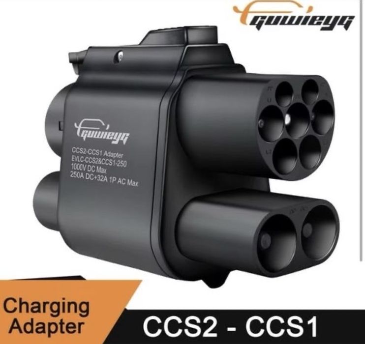 Адаптер перехідник CCS2 на CCS1 Guwieyg. Найкраща якість 350 КВ .