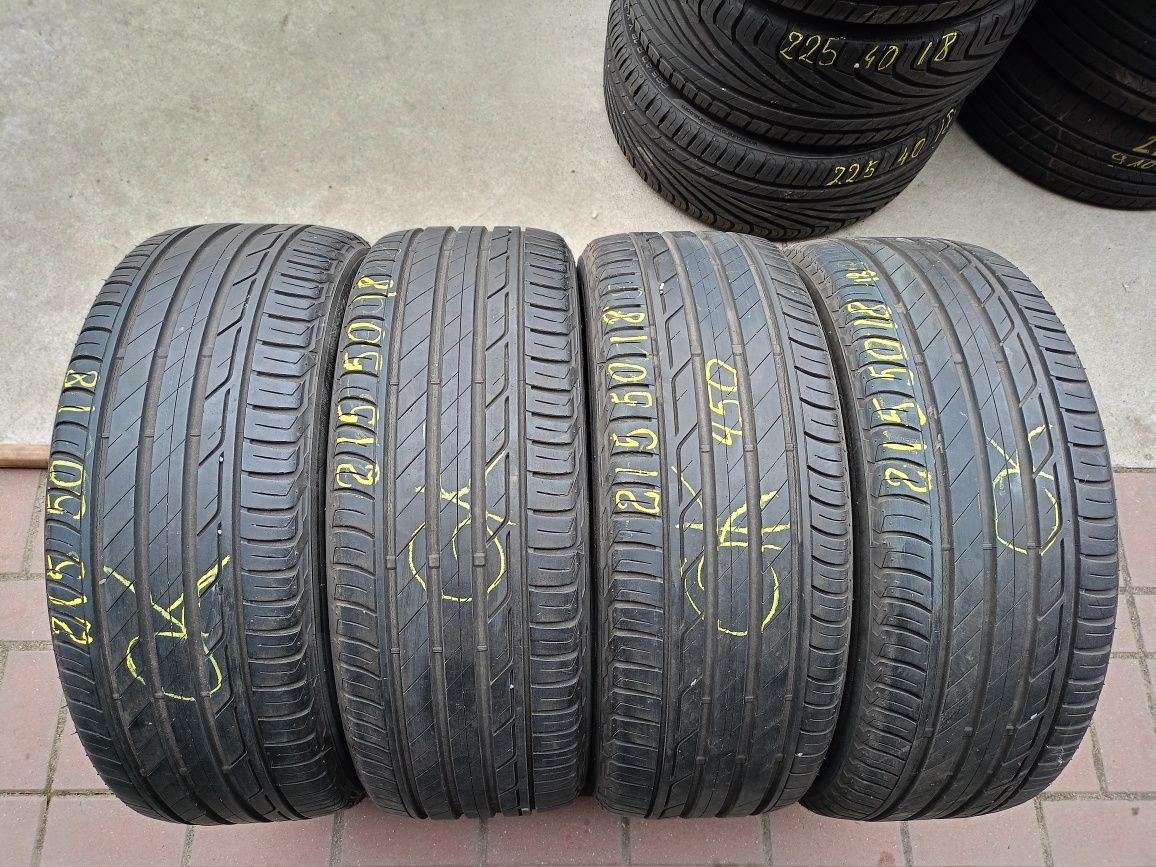 Opony letnie 215/50r18 Bridgestone 6mm 410zl 4szt