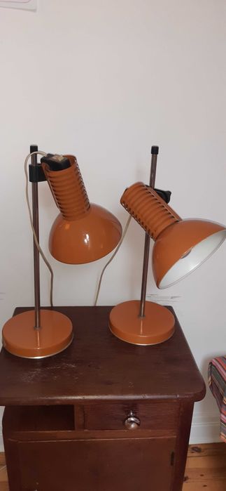 Lampki biurkowe ART - 2 szt. lata 80