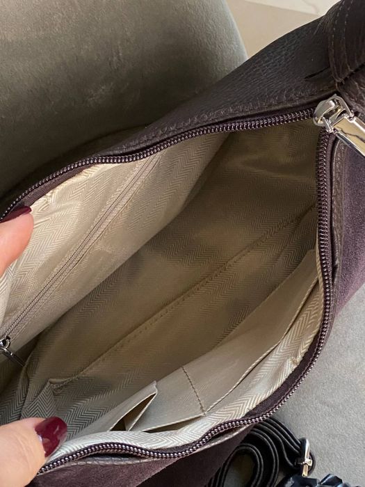 Сумка замшева жіноча