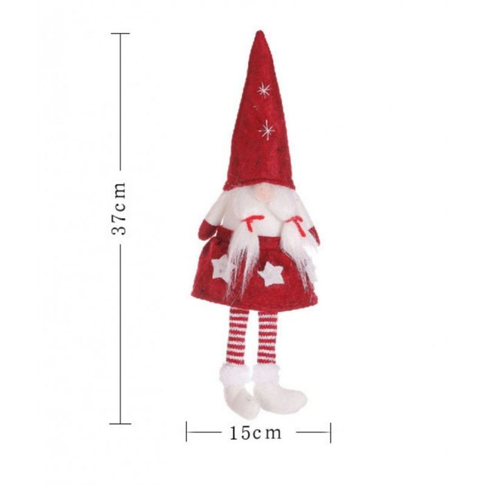 krasnal świąteczny boże narodzenie  32 cm z pluszu ksn07cze