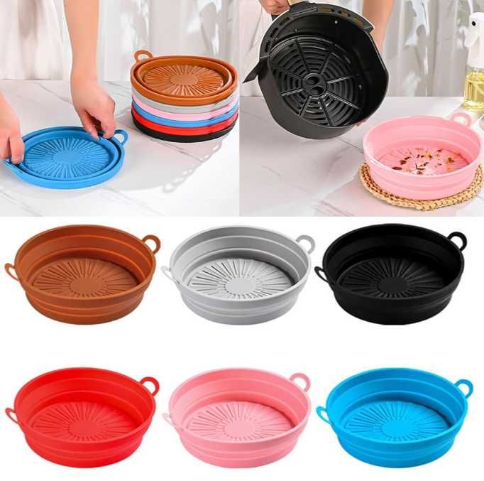 wkład silikonowy do air fryer frytkownicy beztłuszczowej 19x5,5cm
