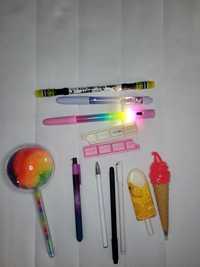 długopisy różne kolorowe