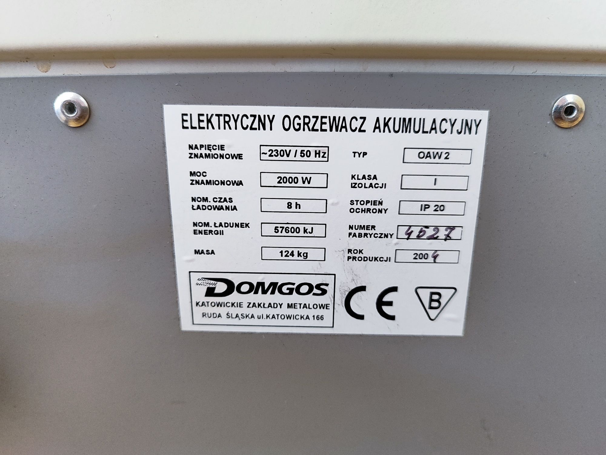 ogrzewacz akumulacyjny domgos