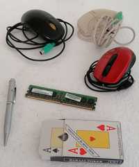 Ratos, memoria 512mb, caneta laser e... tudo por 5€