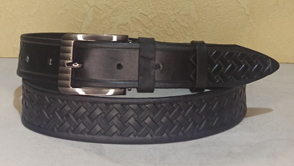 Мужской классический ремень  кожаный чоловічий ремінь-пояс батал