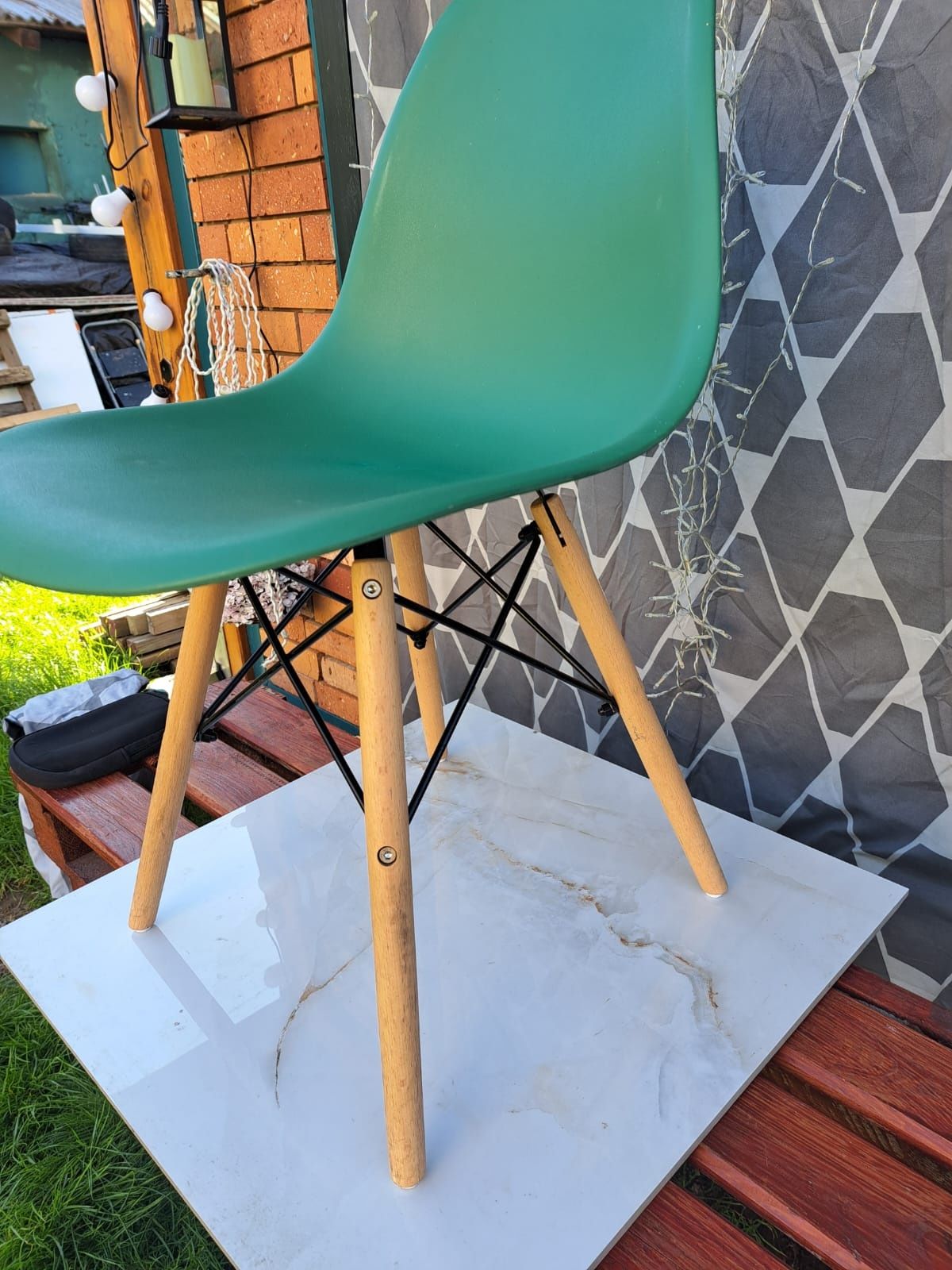 Krzesło zielone homede 4 SZTUKI