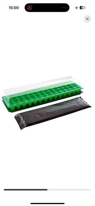 Mini szklarnia 52x15x9,5 56 oczek nowa nasiona gratis