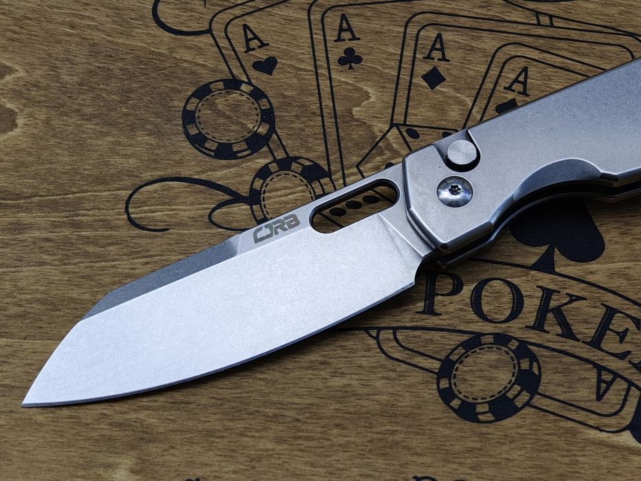 Nóż składany folder CJRB EKKO 3.3" / stal / Button lock