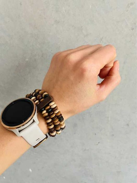 Nowa bransoletka unisex drewno Pakistan biżuteria etniczna boho