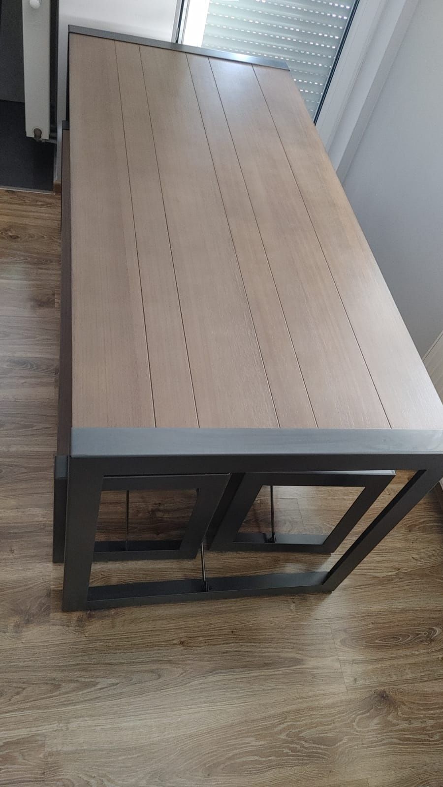 Zestaw stół ławki Loft IKEA  stan bdb
