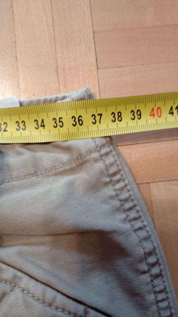 Spodnie męskie typu bojówki rozmiar S z bawełny beżowe
