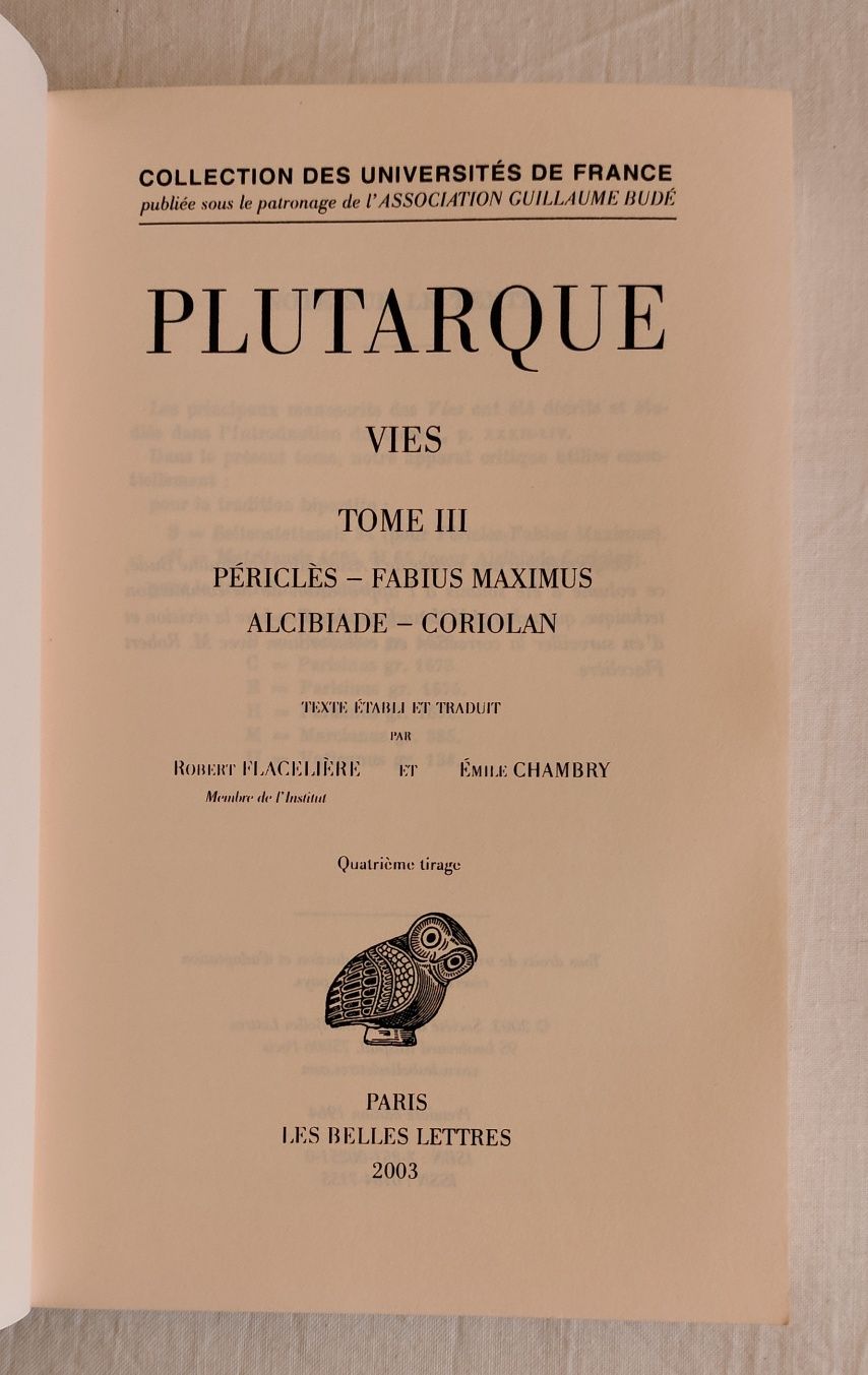 Les Belles Lettres - Suger, Hésiode, Plutarque,