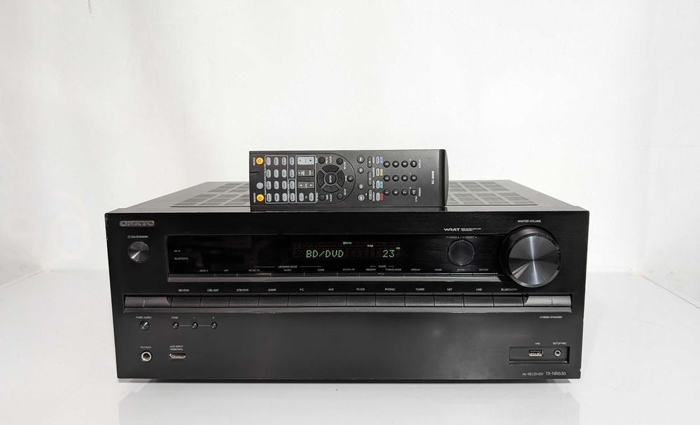 7.2 Ресивер Onkyo TX-NR636,має 160 Вт/кан/HDMI/Wi-Fi/Bluetooth/4K/USB