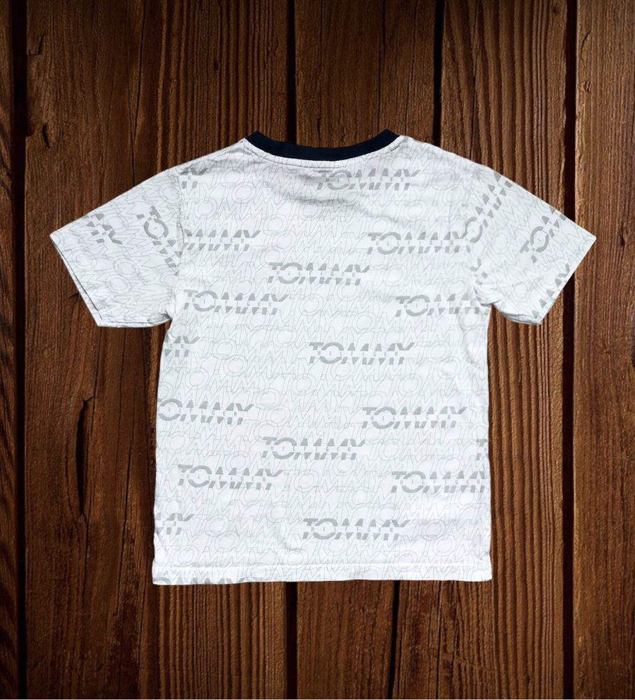Оригінальна бавовняна футболка Tommy Hilfiger на хлопчика 8-10 років