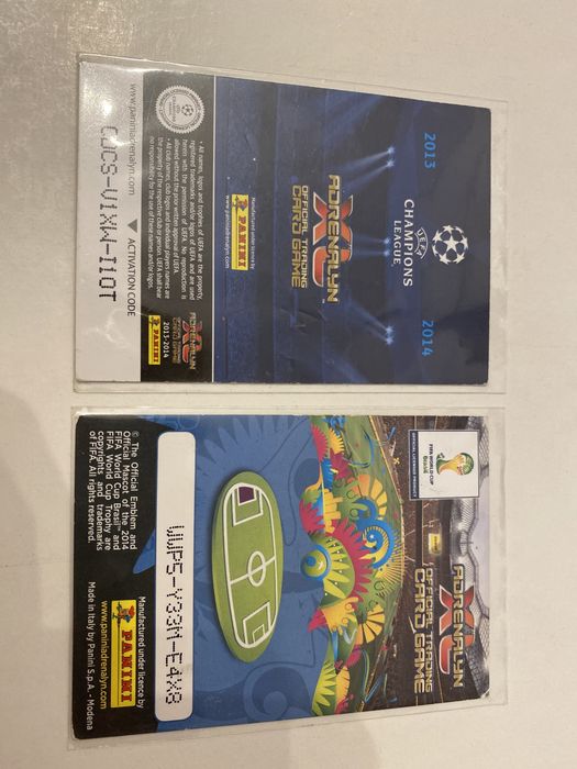 2 karty specjalne Panini - Champions League 2013/14, Brasil 2014