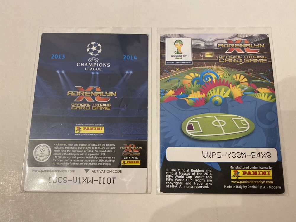 2 karty specjalne Panini - Champions League 2013/14, Brasil 2014