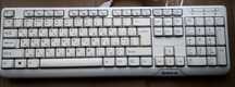 Біла Дротова Клавіатура, модель REAL-EL STANDARD 500 USB A 2.0