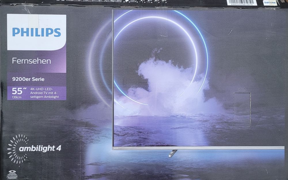 Telewizor led Philips 55 cali. 4k, Ambilight, AndroidTV, subwofer, gwa