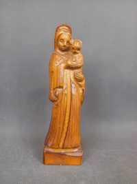 Matka Boska z Dzieciątkiem, rzeźba drewniana, wys. 23 cm