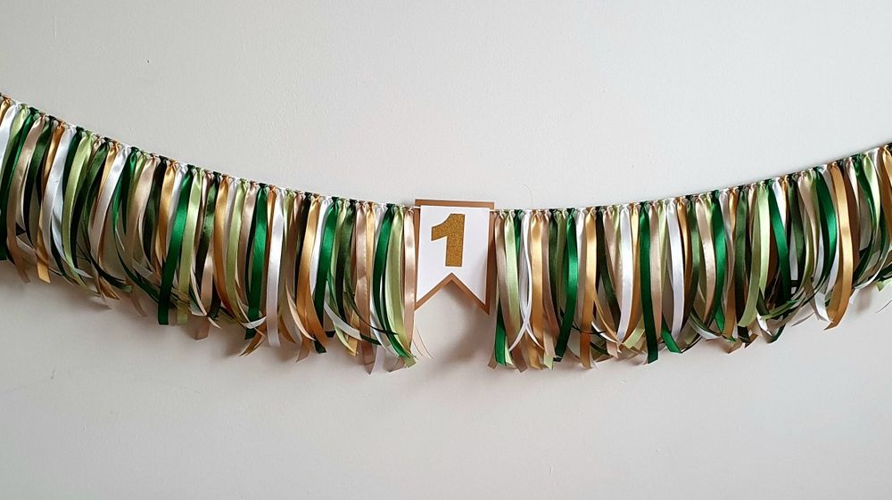 Girlanda 120 cm na 3 boki krzesełka Ikea Safari leśny