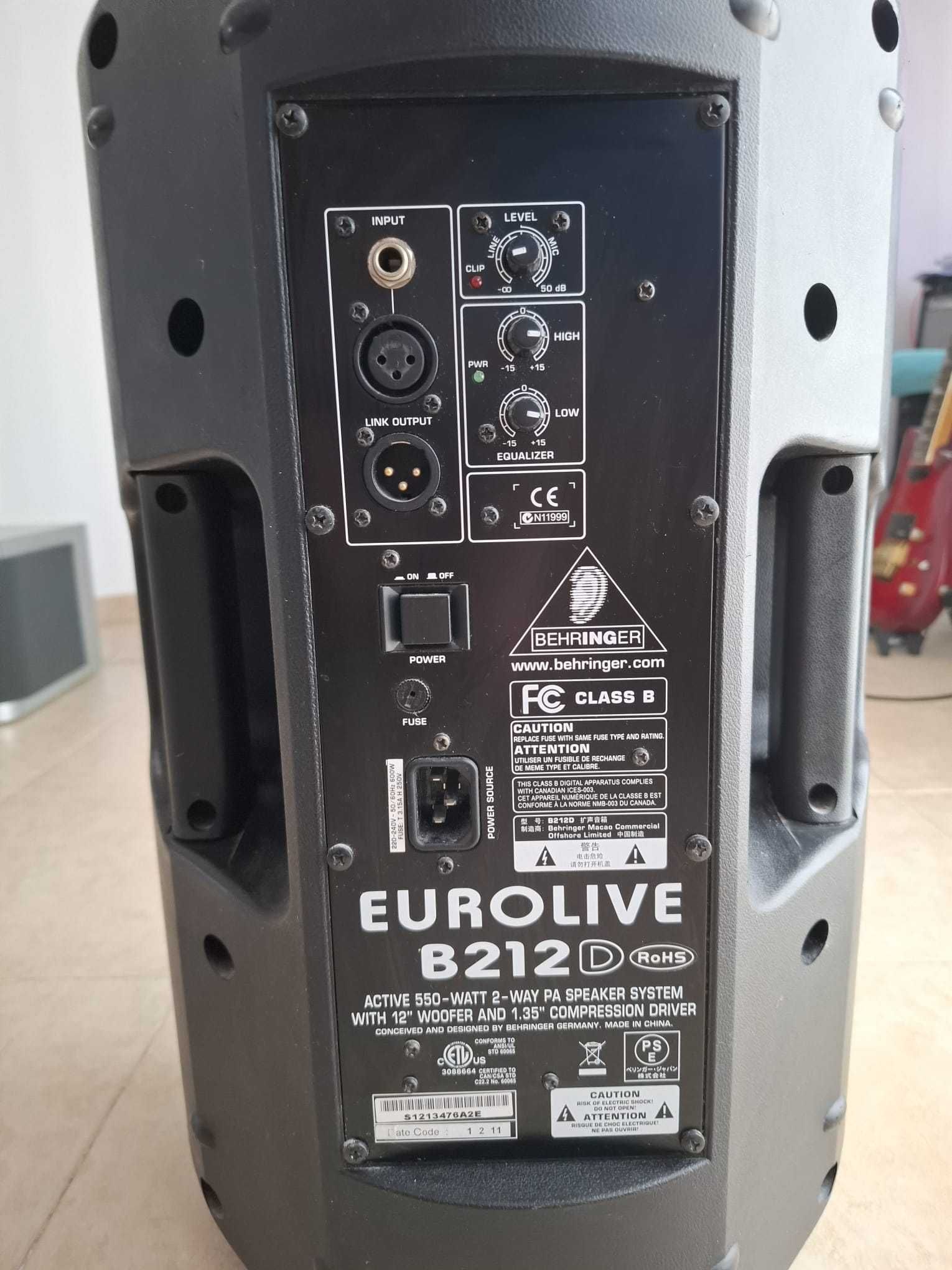 2 Colunas ativas Behringer 350€ (+ Suporte: 30€)