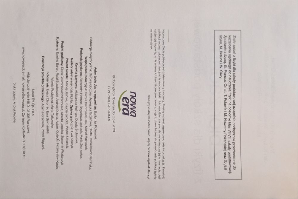 Zbiór zadań z fizyki dla szkoły podstawowej