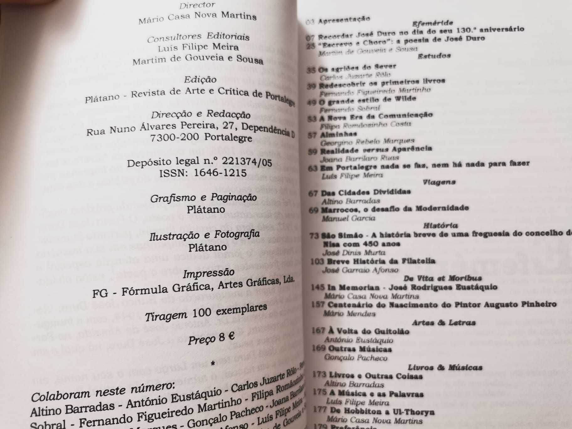 Plátano - Revista de arte crítica de Portalegre. Nº 2