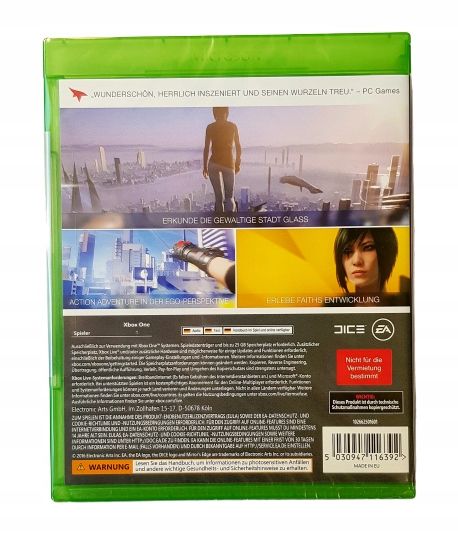 Xbox ONE Mirrors Edge Catalyst Napisy PL