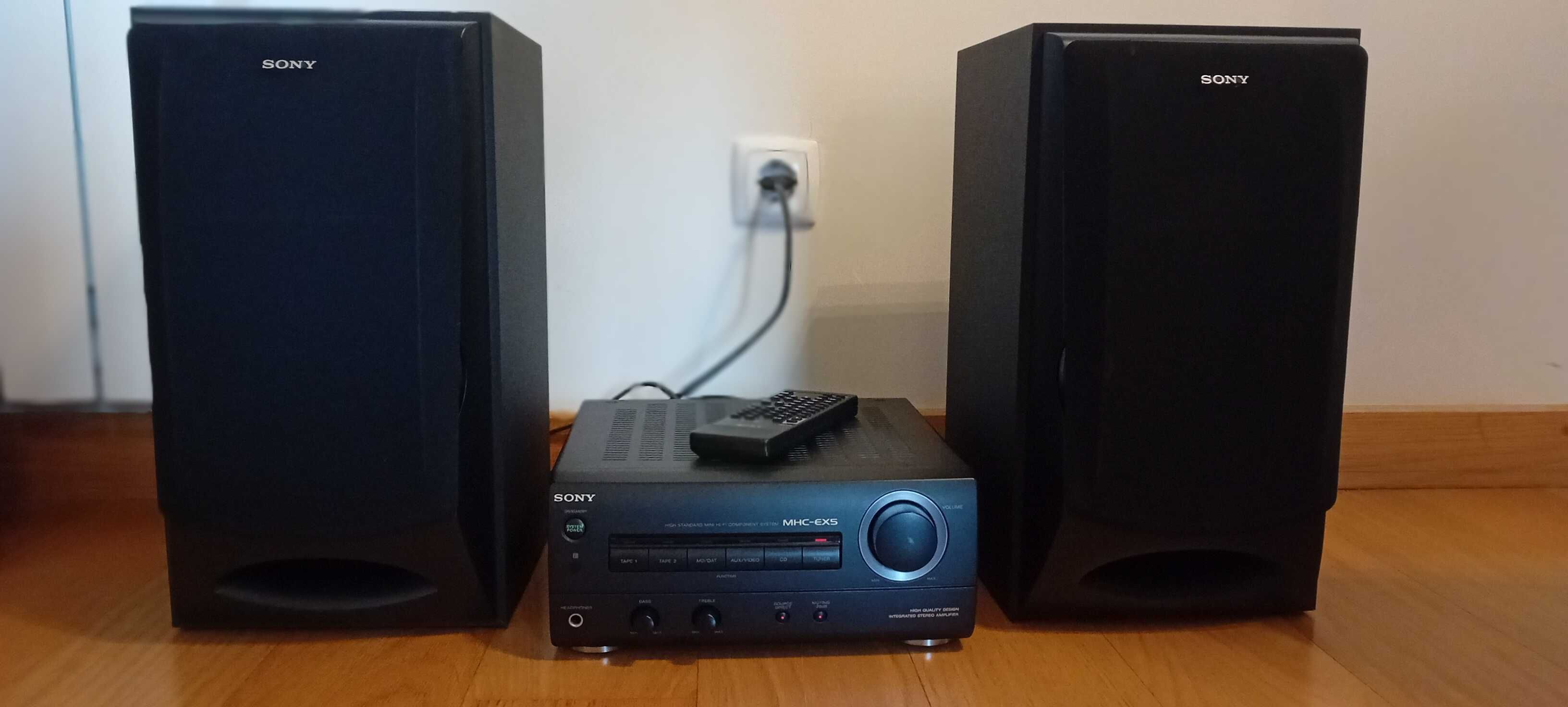 Amplificador Sony + Colunas 3 vias + Adaptador BT + Extractor Audio HD