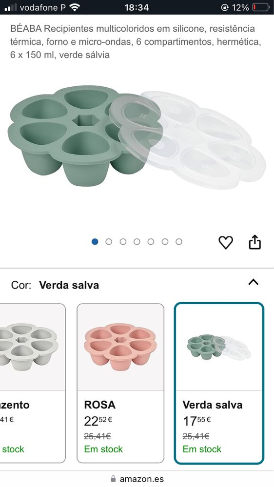 Recipientes em silicone ideais para comida de bebés