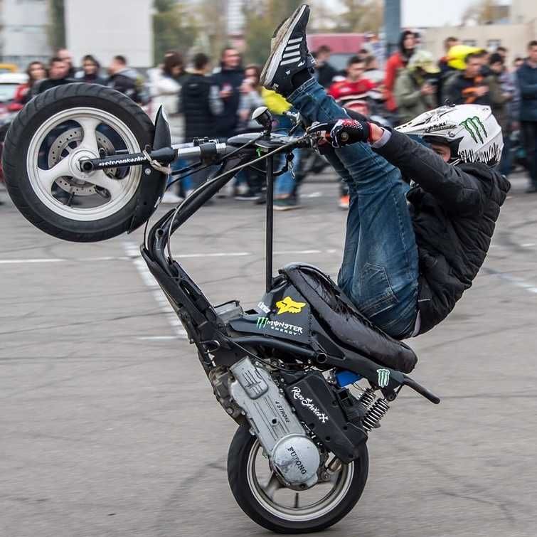 STUNT ВЫНОС руля на ЛЮБОЙ скутер Стант DiO Jog Lets Slider Aerox ZX 27